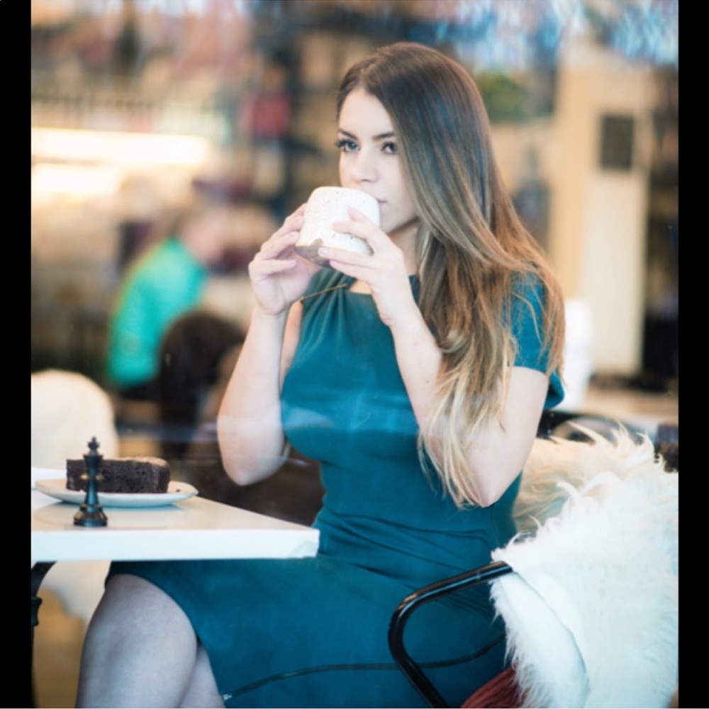 Lanvin Teal Asymmetric Dress 💵💎